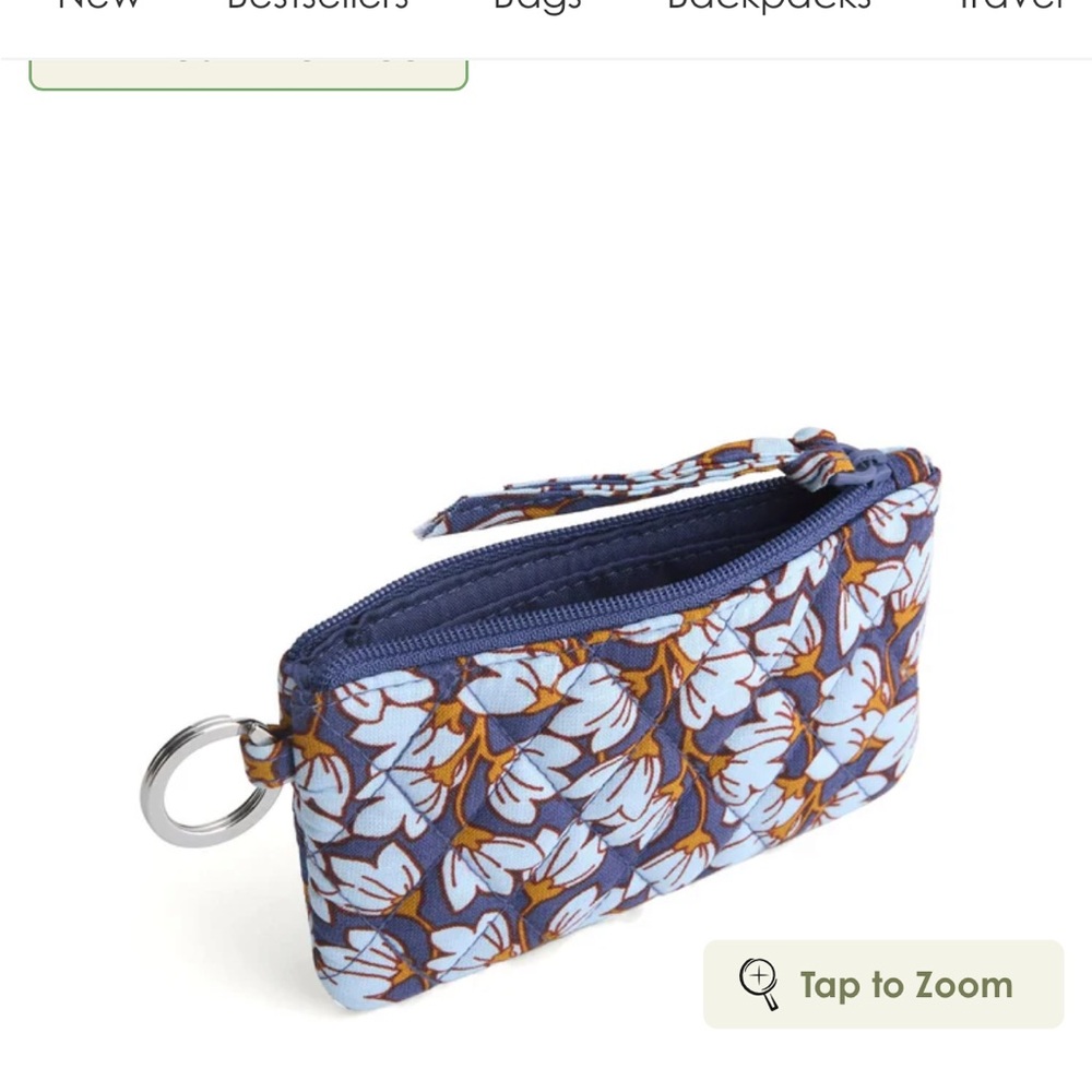 NWT Outlet Zip ID Case in pawpaw flower - Picture 2 of 3